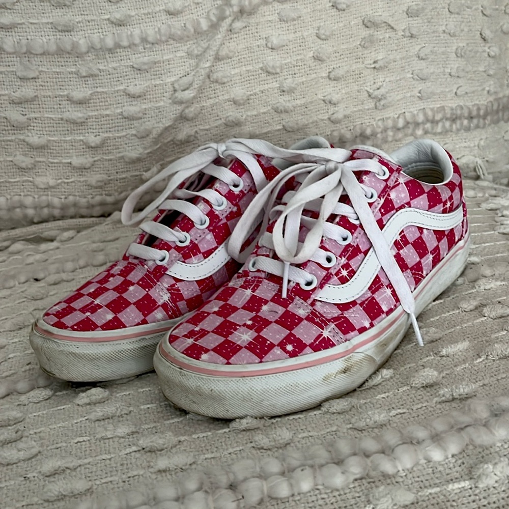 Vans custom old skools women’s 7.5 wide.
